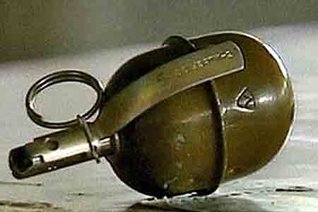 At the cemetery of the village of Geghanist, a cache of weapons is found