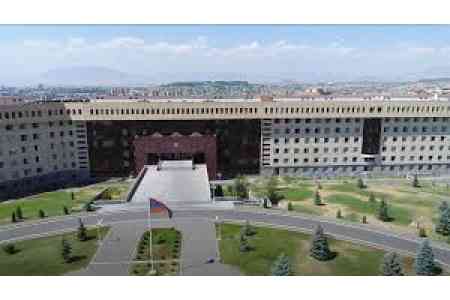 RA MoD refutes Azerbaijan`s disinformation