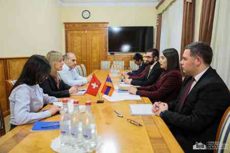 Հայաստանի ՆԳ նախարարն ու Շվեյցարիայի դեսպանը քննարկել են երկկողմ համագործակցության շրջանակի ընդլայնման հնարավորությունները