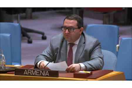 Deputy Permanent Representative of Armenia to UN presents official Yerevan`s position on situation in Middle East