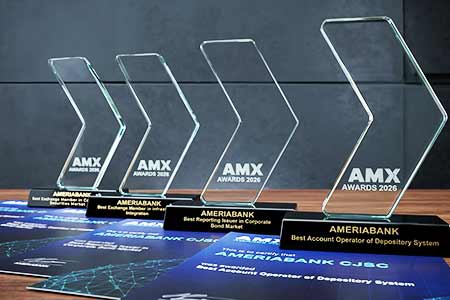 Ամերիաբանկը AMX Awards 2026-ում արժանացել է չորս մրցանակի
