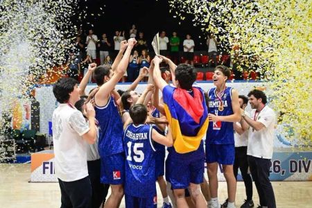 Армянский баскетболист признан самым ценным игроком чемпионата Европы среди юношей до 16 лет